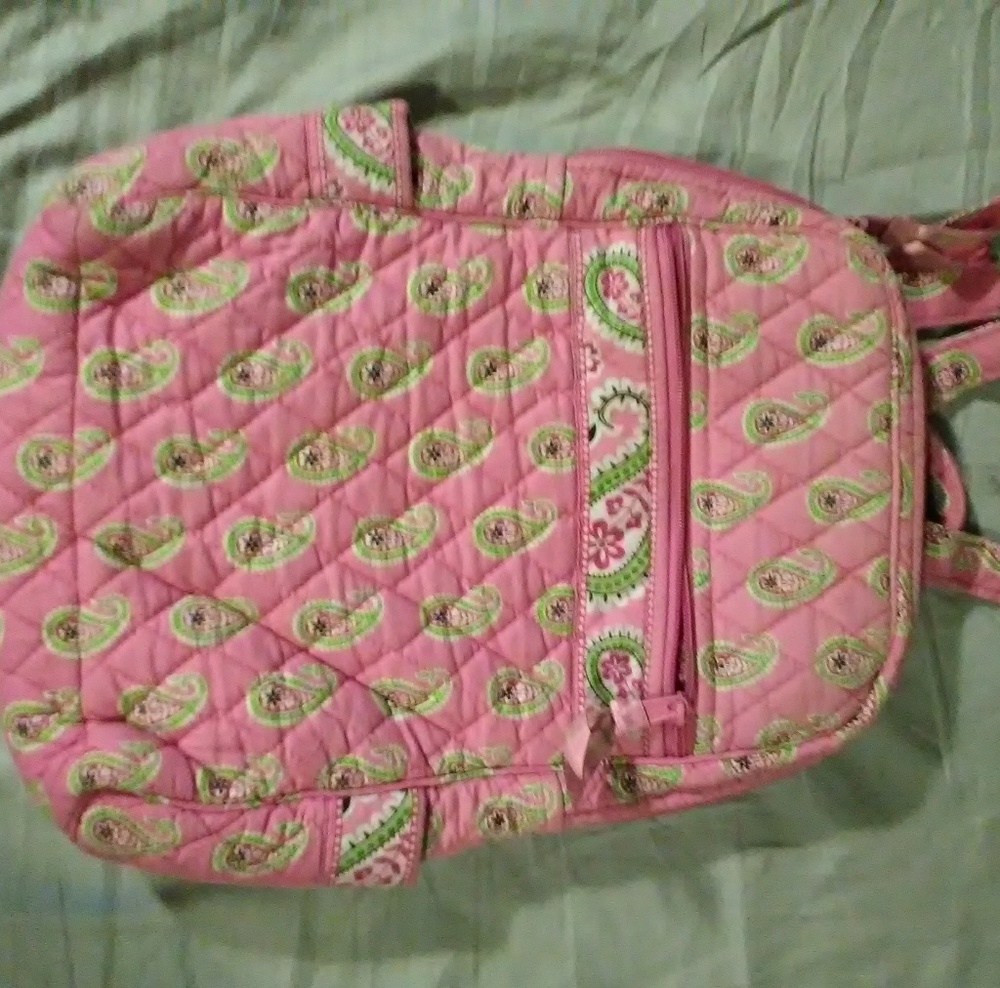 Vera Bradley pink backpack purse